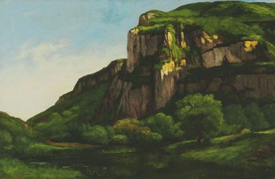 Rocks at Mouthier by Gustave Courbet
